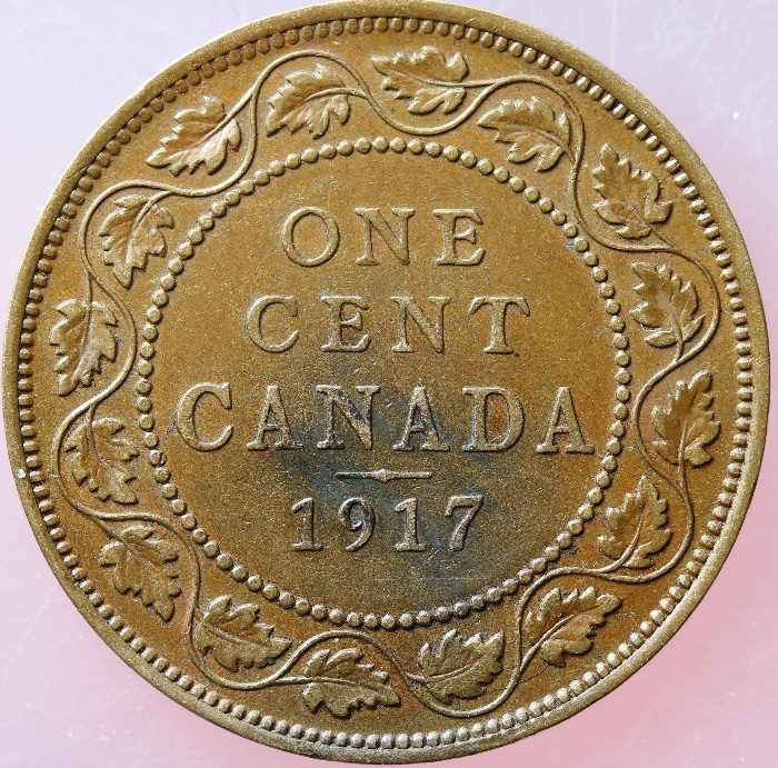 1917-Large-Cent-With-Lots-Of-Die-Cracks
