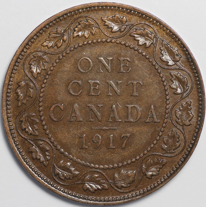 1917-Large-Cent-With-Lots-Of-Die-Cracks
