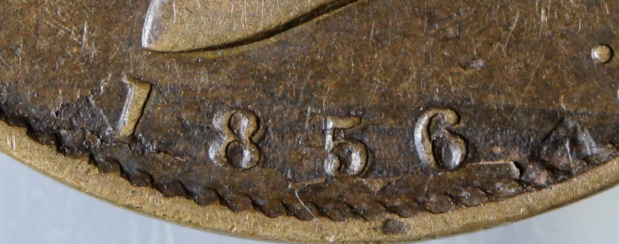 1856-Nova-Scotia-1/2-Penny-Token