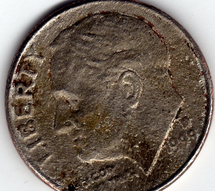 1999-D-Dime-Struck-Through-Grease-Or-Clad-Error?