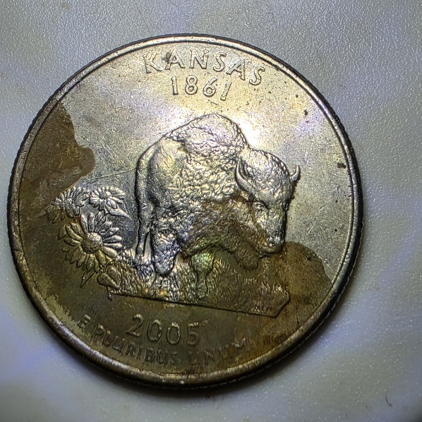 2005-D-Quarter-Error,-Hopefully,--Front-And-Back.-Missing-Clad-.