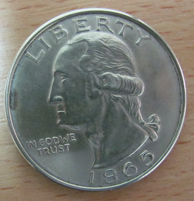 1865-Washington-Silver-Coin-|-Fantasy-Dollar