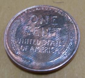 1930-S-Wheat-Penny-W/Fingerprint-On-Reverse