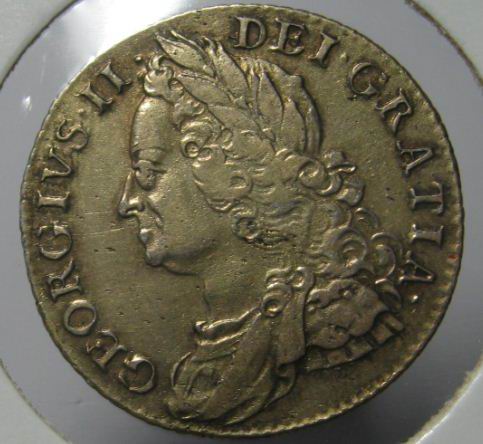 Grading-And-Value-Of-1758-George-II-Old-Bust-1/2-Crown