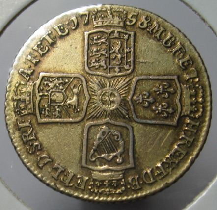 Grading-And-Value-Of-1758-George-II-Old-Bust-1/2-Crown