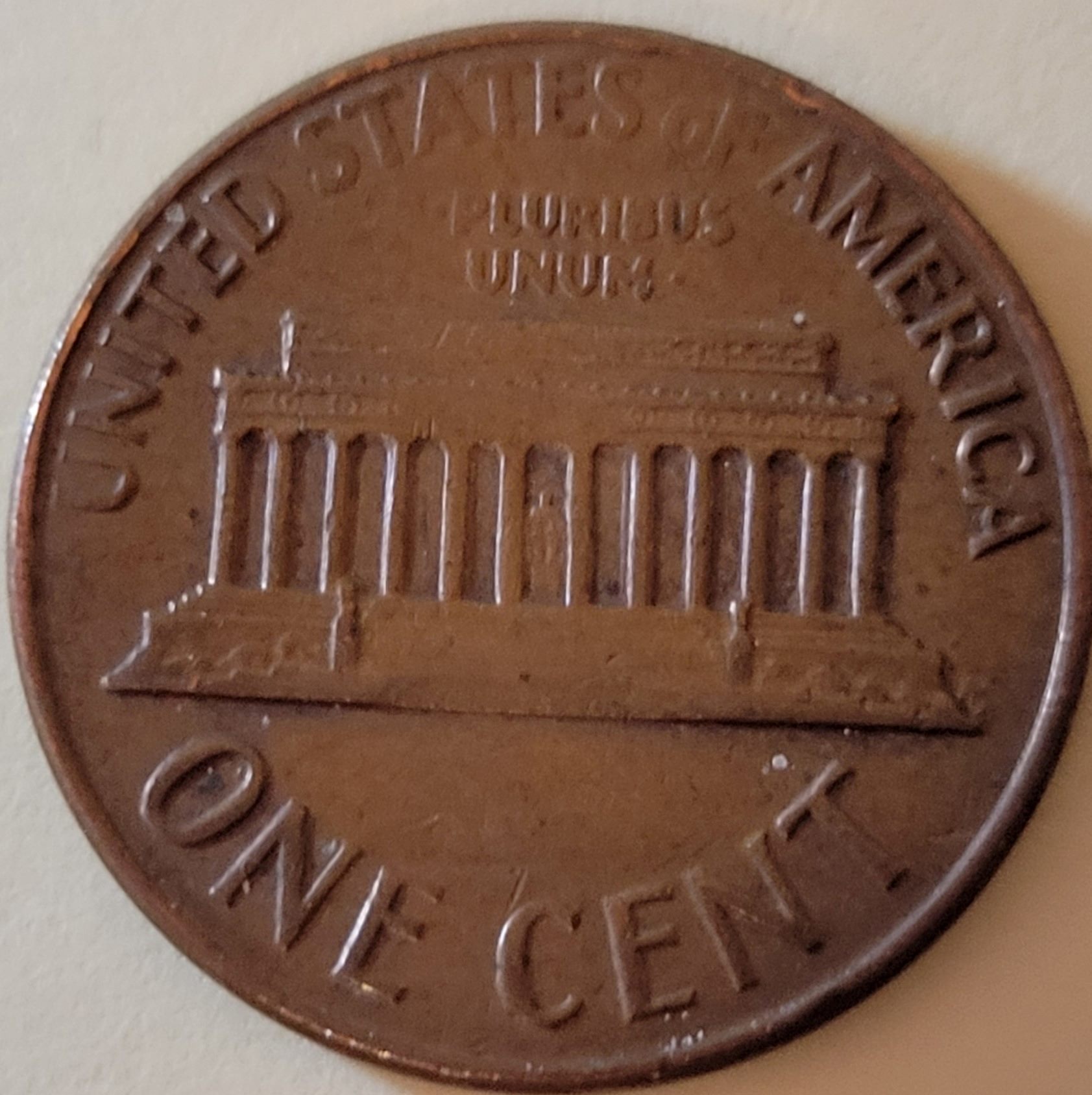 1971-D-Lincoln-Cent---Strick-Thru-Grease-Or-Weak-Die-Pressure?