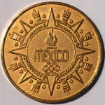 1968-Mexico-Olympic-Gold-Coin/Medal