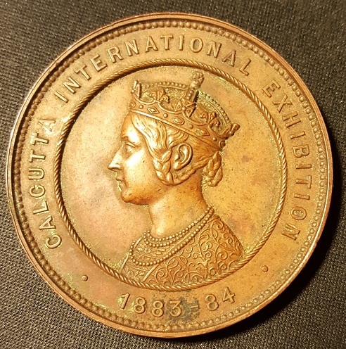 1883-84-Calcutta-International-Exhibition-Copper-Medal