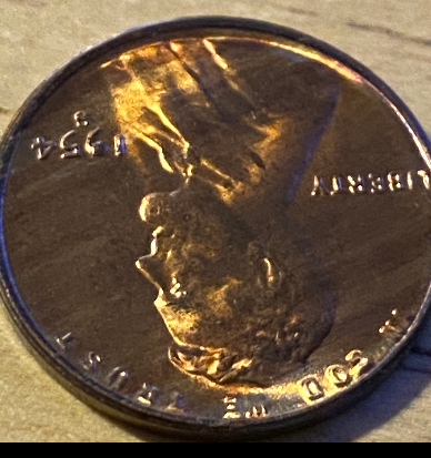 1954-S-Lincoln-Wheat-Cent-Die-Cracks/Chips,-Weak-VDB