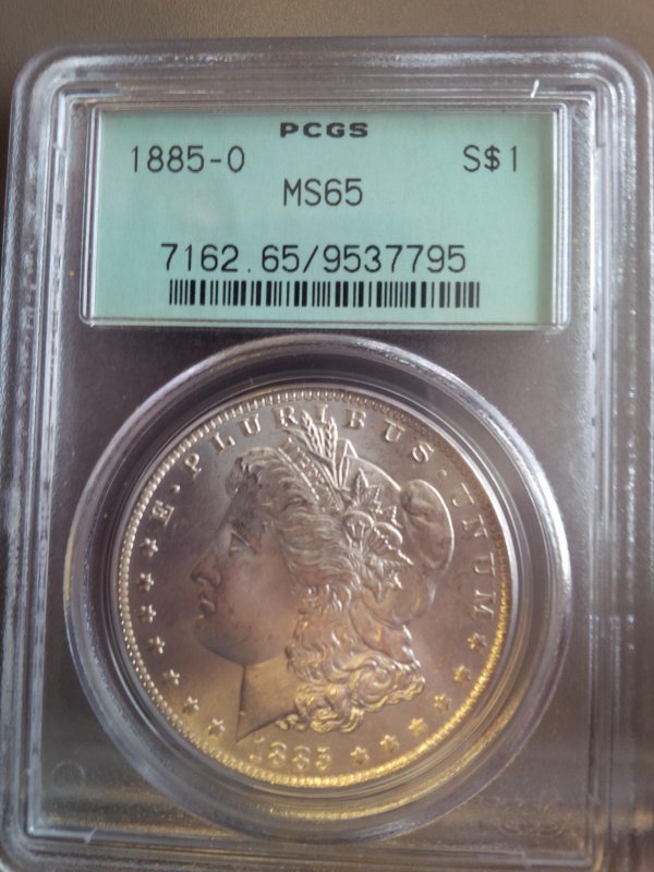 Rattler-Alert--OGH-PCGS-3.5die-Cut&-1st-Greenmorgan--Holder