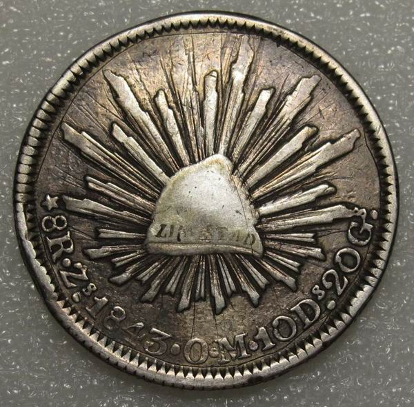 Interesting-1843zsom-Cap-&-Rays,-Scratches-Before-Striking?