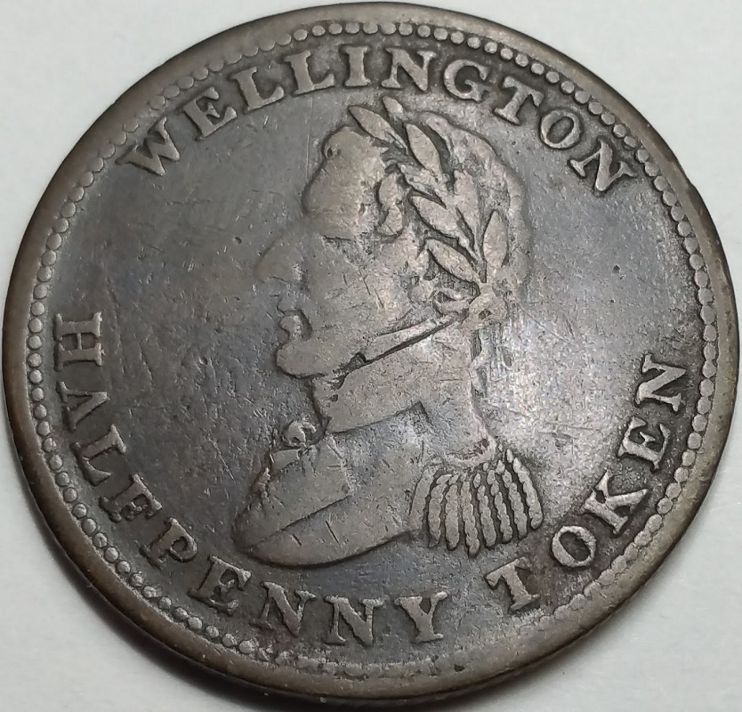 Wellington-Half-Penny-Token