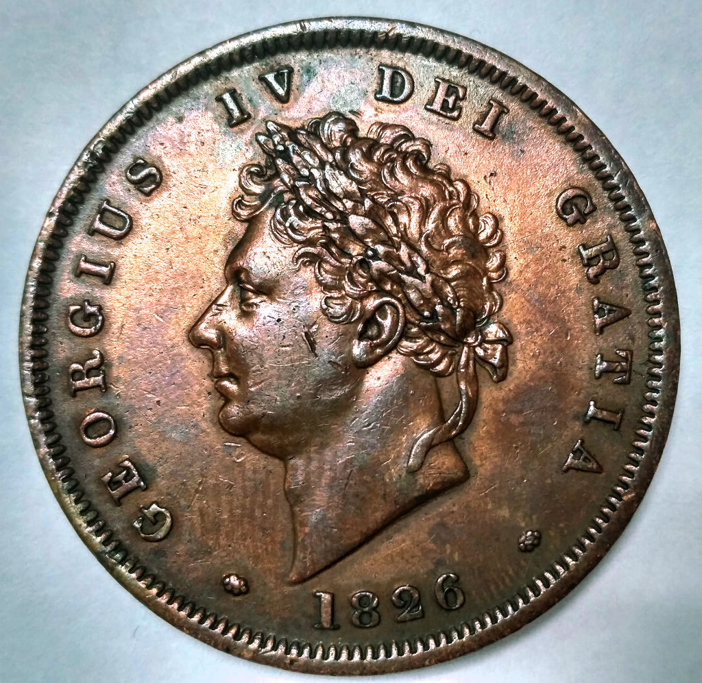 1826-George-IV-Penny-For-Grading