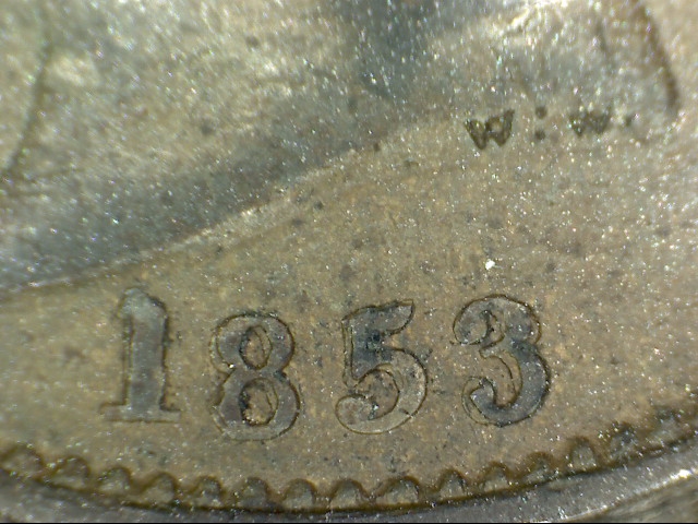 1853-Halfpenny--Repunched?