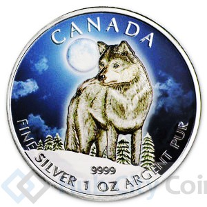 2011-Colorized-Wolf-Silver-Coin---Want-To-View-In-Person