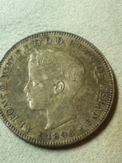 1895-Perto-Rican-20-Centavos-And-1896-40-Centavos