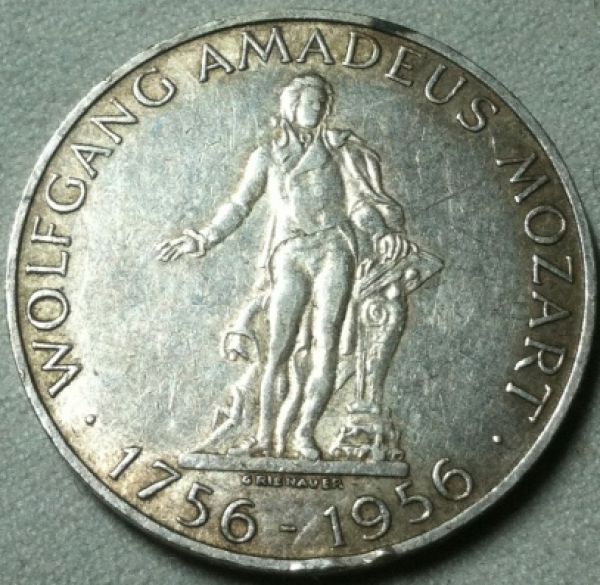 Austrian-Mozart-Commem-25-Schilling-1956