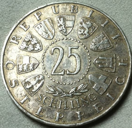 Austrian-Mozart-Commem-25-Schilling-1956