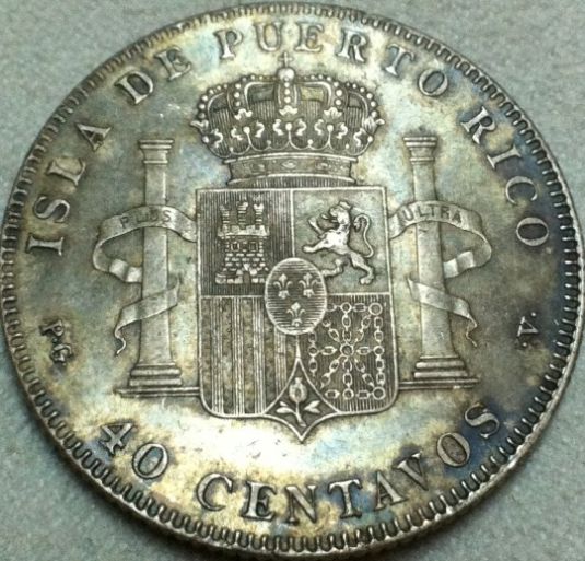 1896-Puerto-Rico-40-Centavos-AU-58--MS-60?