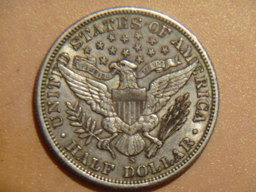 1900-S-XF/Au?--Barber-Half