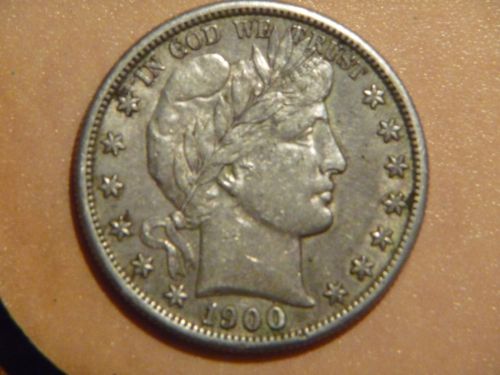 1900-S-XF/Au?--Barber-Half