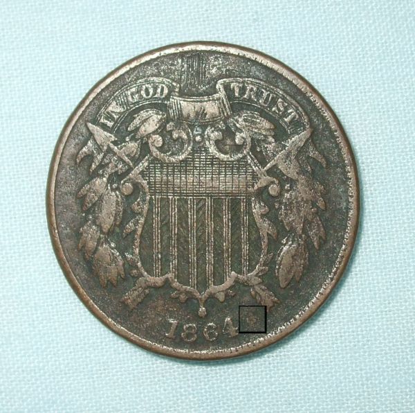 1864-Shield-Two-Cents-Large-Motto---?-Error-Or-Wear