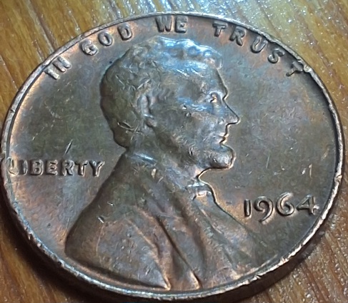 1964-P-Penny-No-VDB-At-All-Not-Faint-Not-Worn-Its-Never-Been-On-The-Coin-Even-Under-Microscope