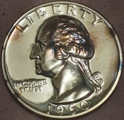 1960-Proof-Washington-Quarter-Possible-DD-On-FG-And-Some-Devices-Have-3-Lines-On-Then-Not-Sure