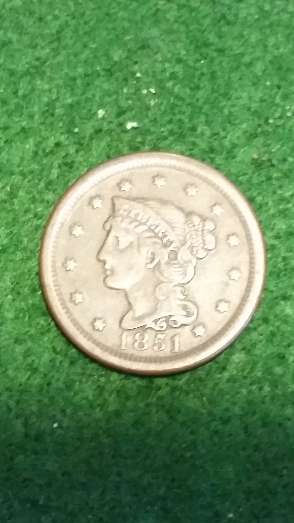 1851-Large-Cent,-Grade?
