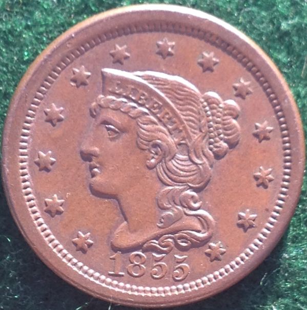 1855-Large-Cent-For-Grading