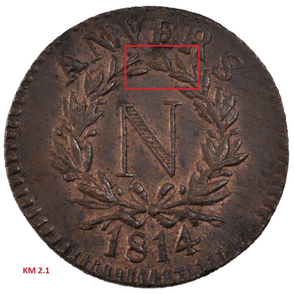 French-States---Anvers-/-Antwerp-1814---2-X-Coins-What-Type-?