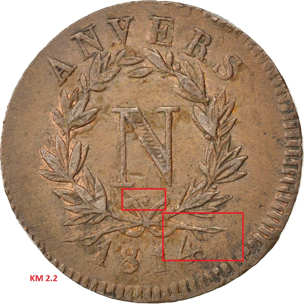 French-States---Anvers-/-Antwerp-1814---2-X-Coins-What-Type-?