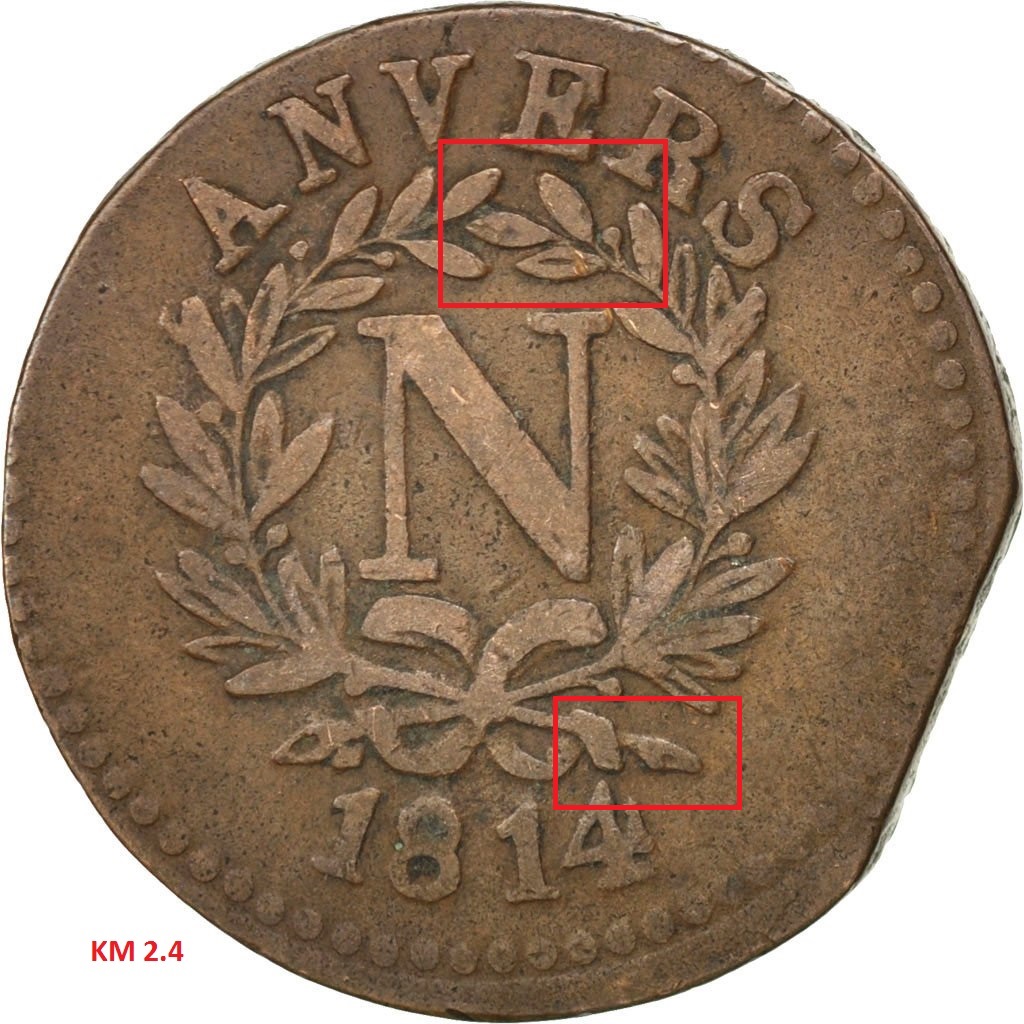 French-States---Anvers-/-Antwerp-1814---2-X-Coins-What-Type-?