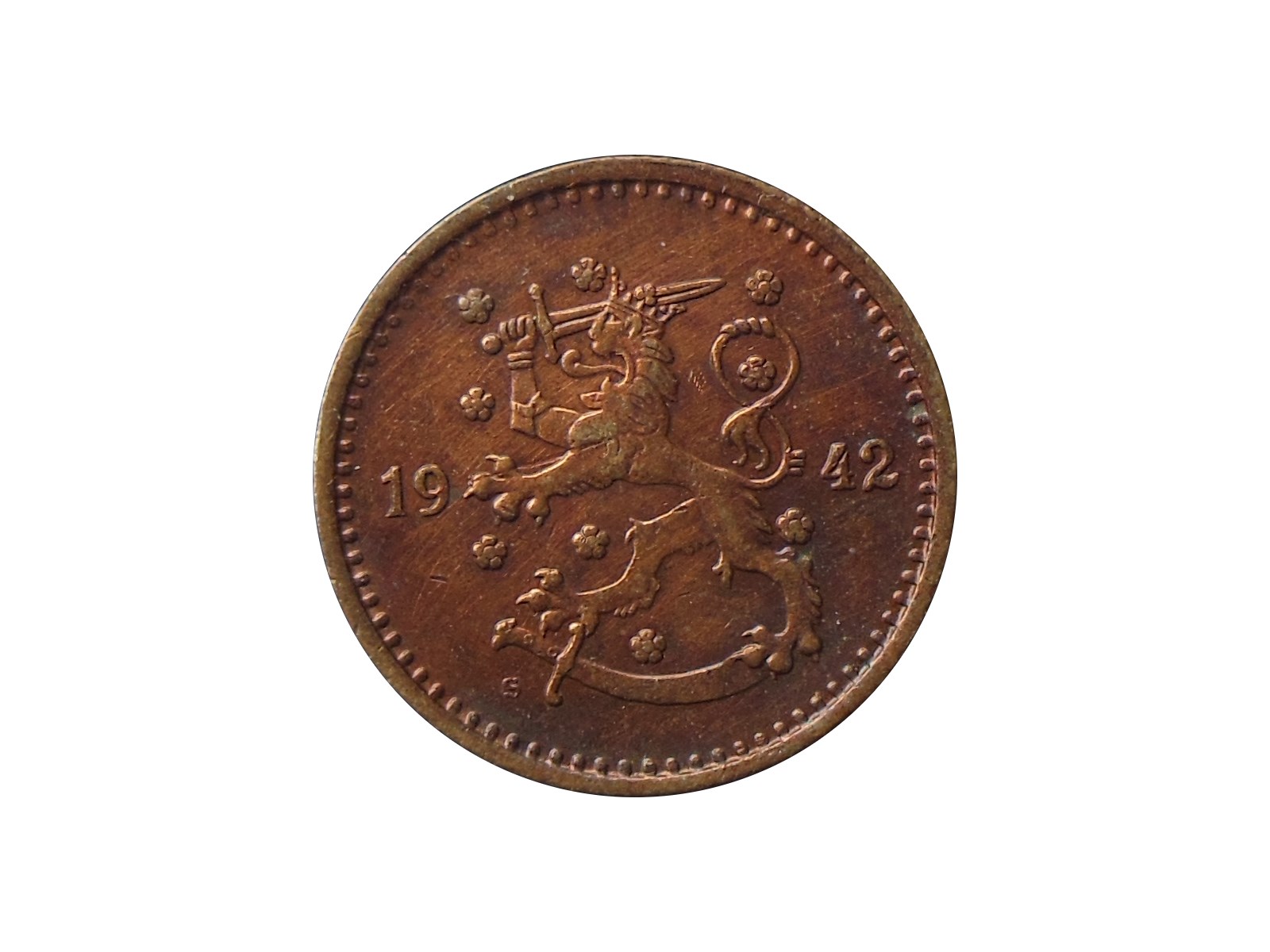 Finland-1-Markka-1942-For-Grading