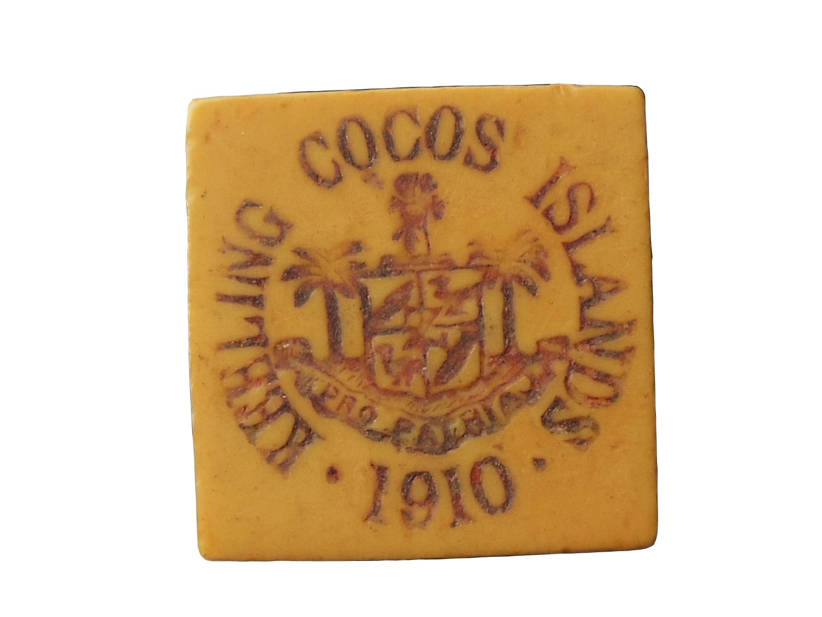 Cocos-Islands-1913-Coin,-Aged-Relative-Interested-To-Sell