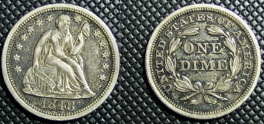 Seeking-Grade-Opinions:-1848-Seated-Dime