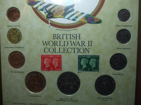 British-World-War-II-Set-Of-Coins-,,,,-Value?
