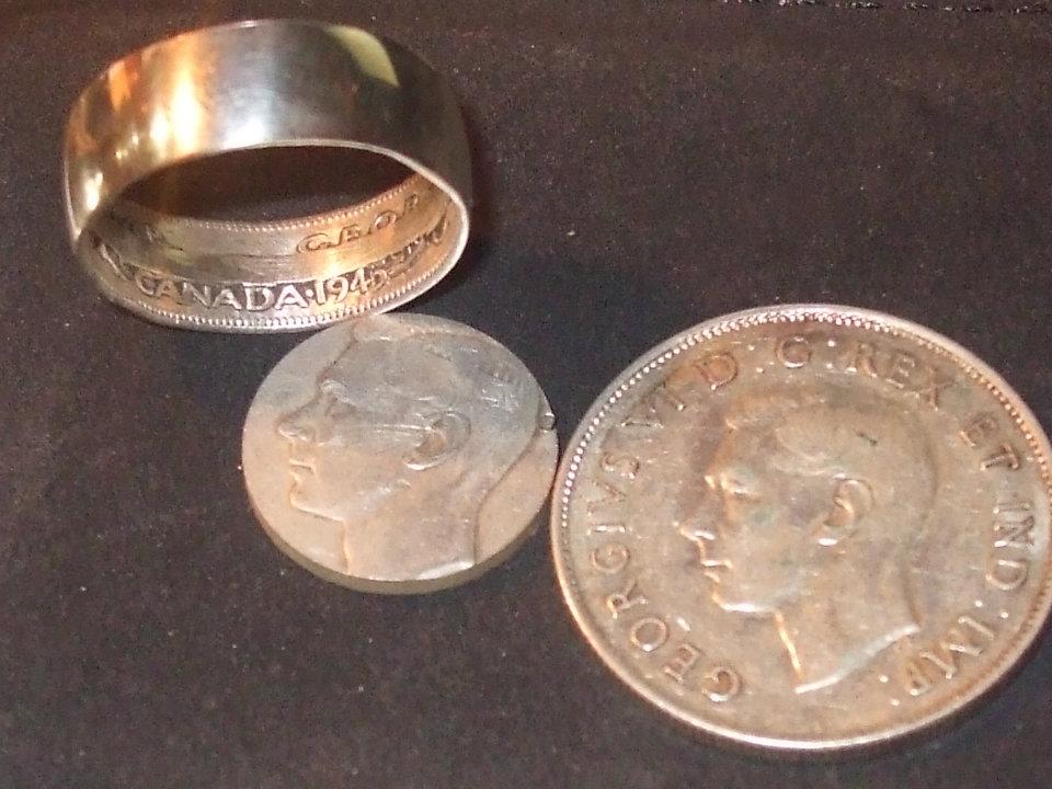 Turning--A-1945-Silver-Half-Dollar-Into-A-Ring