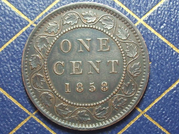 1858--Canada-Large-Cent-And-Its's-Varieties