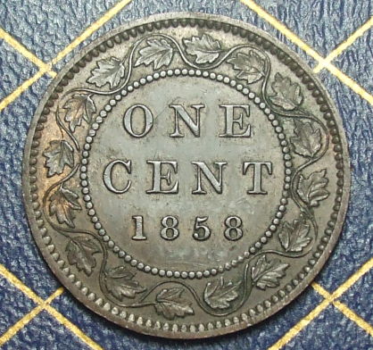 1858--Canada-Large-Cent-And-Its's-Varieties