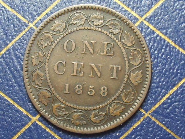 1858--Canada-Large-Cent-And-Its's-Varieties