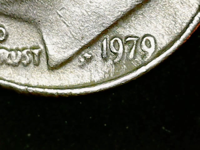1979-Roosevelt-Dime-Drip-Finish/Melted?