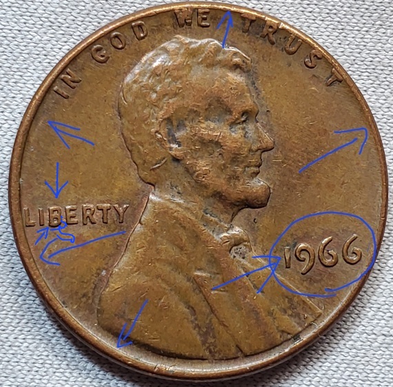 1966-Lincoln-Penny-Maybe-With-Few-Errors?