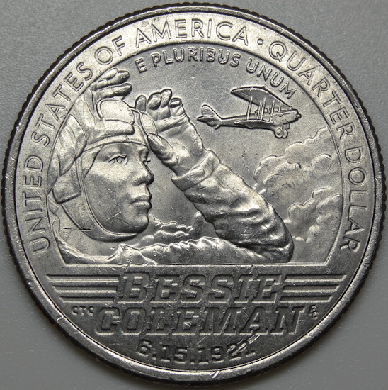 2022-P-Bessie-Coleman-Quarter,--Is-This-Damage,-Help-Please?