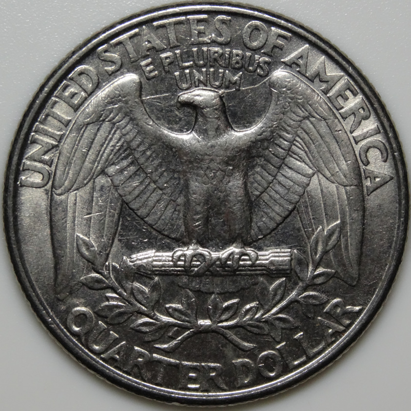 1996-P-Washington-Quarter-Spike-Head-With-Nice-Long-Die-Crack-On-Reverse