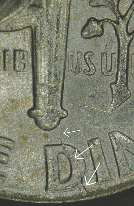 1955-P-Roosevelt-Dime-What's-Is-That-In-The-Mouth?-Die-Crack?