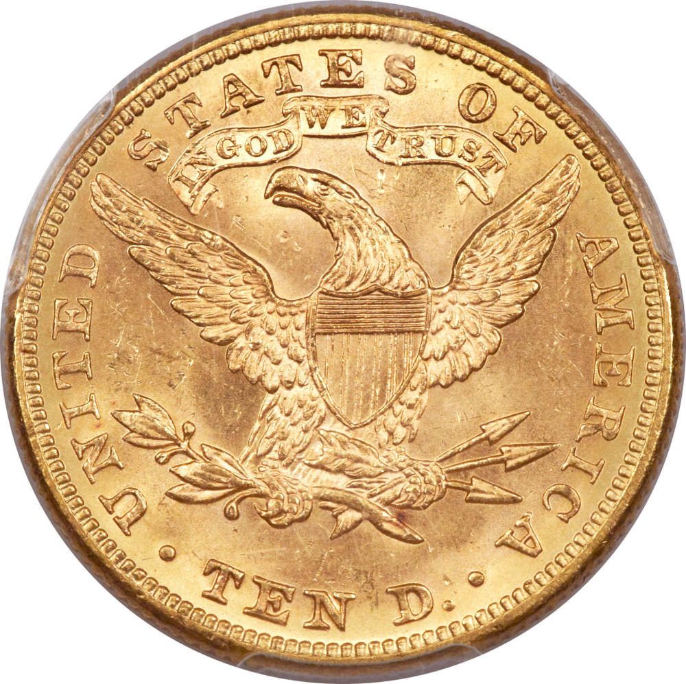 Nice-New-1881-Liberty-Head-Eagle-MS-64+-PCGS