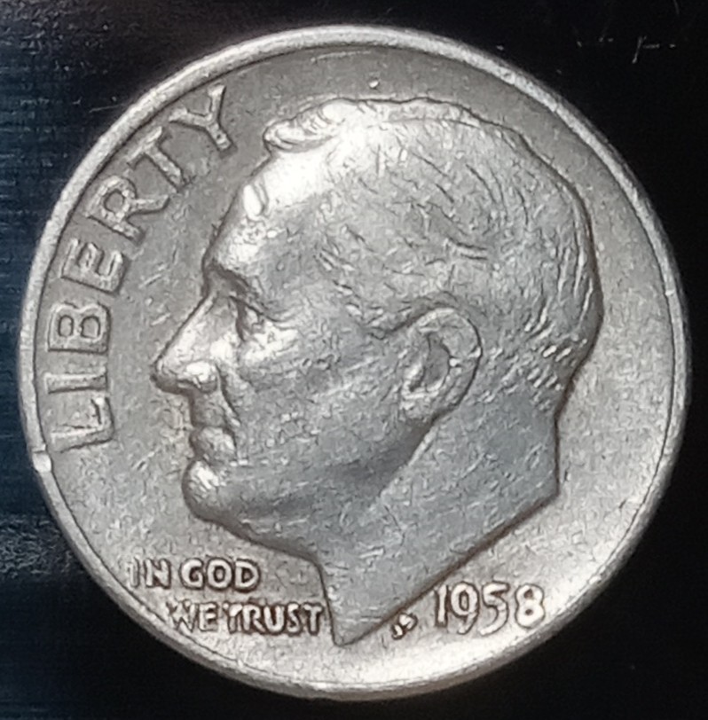 Welcome-To-What-I-Found-At-Work!-1958-D-Dime-And-1976-D-Half-Dollar