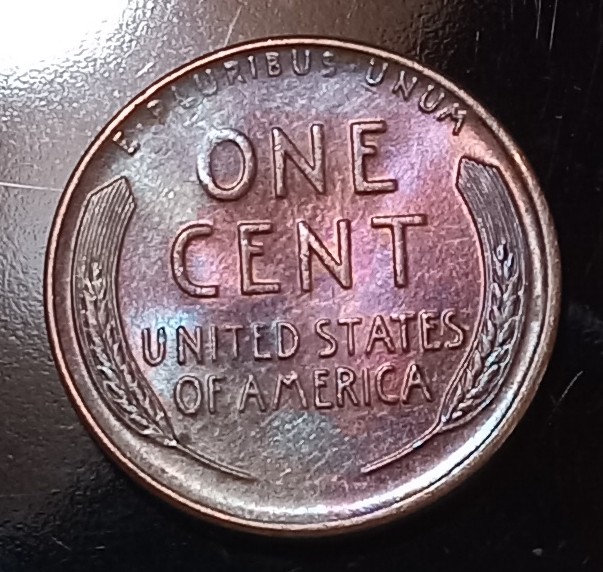 1958-D-Wheat-Penny.-What's-With-The-Colors-On-The-Back?