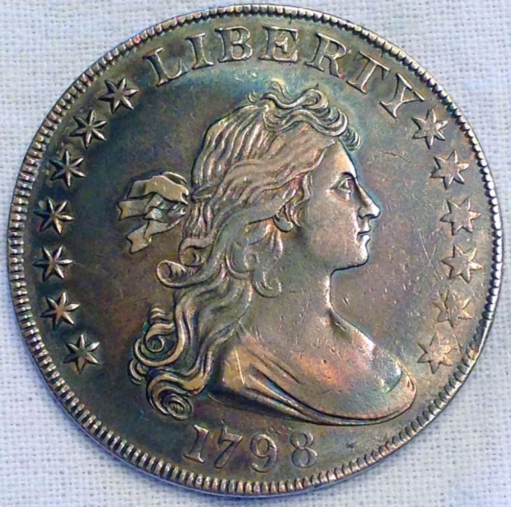 1798-Draped-Bust-Silver-Dollar...-Variety